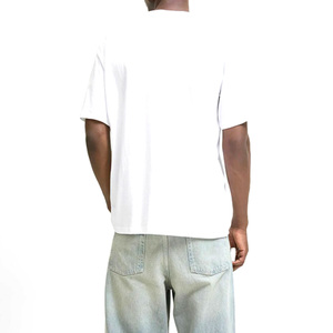 T-shirts Homme Col Rond en Toile Écologique Respirante et Lourde 220 g/m² de Haute Qualité Coupe Boxy Oversize Personnalisable Broderie 3D - Product Image 2