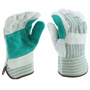 Gants de travail en cuir de couleur personnalisée, résistants à la chaleur, en cuir de vachette pleine fleur, avec manchette de sécurité, 11 oz, antidérapants, canadiens - Product Image 1