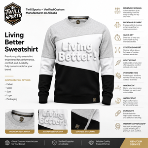 เสื้อสเวตเชิ้ตน้ำหนักเบาแบบใหม่ปี 2026 ขายส่ง เสื้อเปล่าเรียบๆ พิมพ์ลายได้ ทรงโอเวอร์ไซส์ เสื้อสปอร์ตผู้ชาย พิมพ์ลายพัฟฟ์ มีจำหน่ายแล้ว - Product Image 5