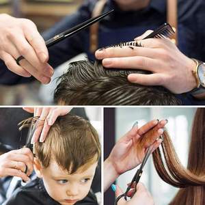 กรรไกรตัดผมมืออาชีพ ด้ามเซรามิกสแตนเลส สำหรับร้านเสริมสวย ร้านตัดผม ANAAIF - Product Image 4