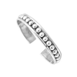 <b>Silver</b> Mountain 925 Sterling <b>Silver</b> <b>Charm</b> <b>Bracelet</b> Minimalist Open Kada Polished Finish Unisex/Women's Modern - Product Image 2