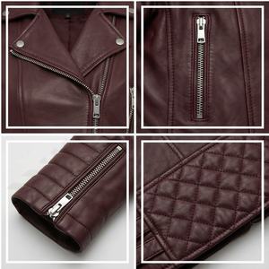 Chaqueta de cuero para mujer, chaqueta de cuero genuino para motociclista para mujer, chaqueta de cuero personalizada para mujer - Product Image 4