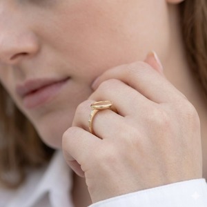 High-Quality Lab Created <b>Diamond</b> IGI Certified Elegant Cluster Engagement <b>Ring</b> with Marquise <b>Diamond</b> Petals in 14K Yellow Gold - Product Image 6