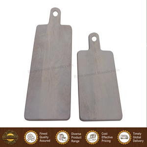 Good Quality Wholesale Home Hotel and Restaurant Kitchen Supply Handmade 100% Natural Acacia Wood Cutting <b>Board</b> | Set of 2 - Product Image 6