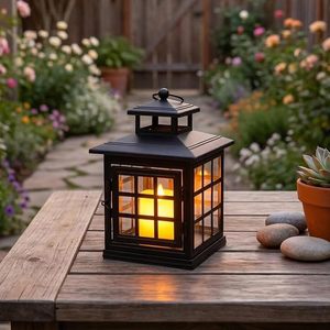 Farmhouse Metal <b>Lantern</b> <b>Candle</b> Holder <b>for</b> Home Garden Patio Wedding Party Table Centerpiece Wholesale Rustic Decorative Lighting - Product Image 1