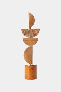 Centro de mesa decorativo de madera perfectamente equilibrado para decoración de interiores y comedor moderno con etiquetado privado - Product Image 3