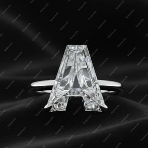 แหวนเพชร GIA IGI Certified Lab Grown Diamond ตัวอักษร A เงินแท้ 925 ของขวัญเครื่องประดับชั้นดี - Product Image 6