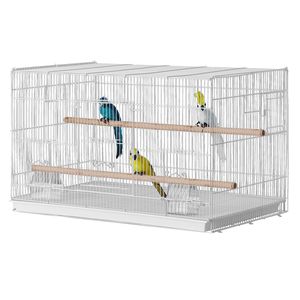 Jaula de acero apilable de 30 pulgadas para pájaros pequeños: loros, canarios, cacatúas, agapornis, pinzones, periquitos, guacamayos - Product Image 1