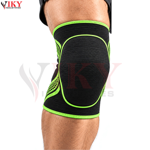 Dernier style à prix de gros, nouveau produit tendance, équipement de protection, genouillères de boxe épaisses et rembourrées noires et vert fluo - Product Image 4