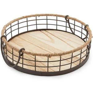 Bandeja de Madera con Diseño Personalizable, Asa de Metal, Impresión de Letras Personalizada, Ecológica, Apta para Microondas y Lavavajillas, Decorativa para el Hogar - Product Image 6