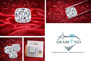 0.35ct Fancy Vivid Blue VS1 Ideal Cut Cushion Cut Lab Grown Diamond CVD LOOSE DIAMOND - Product Image 4