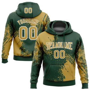 Sweat à capuche personnalisé pour homme avec impression de gouttes de peinture, nom et numéro, sublimation, polyester, tenue d'équipe - Product Image 2