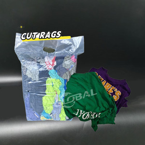Chiffons en coton absorbants puissants, coupés à partir de t-shirts recyclés, sans produits chimiques, pour le nettoyage - Product Image 1