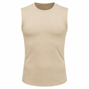 Débardeur Homme Personnalisable en Coton Blanc Uni pour la Salle de Sport et l'Été – Vente en Gros à Prix Abordable - Product Image 3