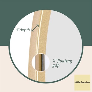 Wall Decoration Modern <b>Mirror</b> <b>Frame</b> Glass Iron and MDF Material Brass Antique American Style <b>Mirror</b> Handmade Customized in Bulk - Product Image 5