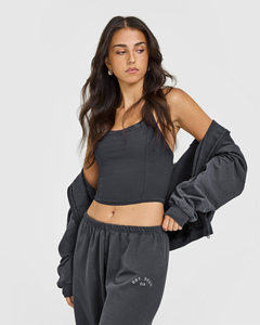 Pantalon de jogging droit léger pour femme avec logo personnalisé, motif graphique, en molleton bouclette doux – Pantalon de survêtement et pantalon pour femme - Product Image 4