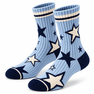 Calcetines de punto con logotipo personalizado, mezcla de algodón suave, calcetines deportivos casuales, puño acanalado, calcetines cómodos y transpirables, proveedor OEM ODM - Product Image 5
