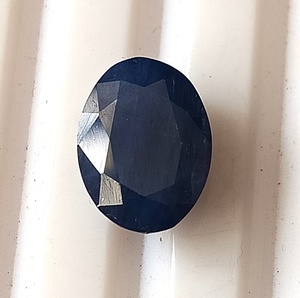 Saphir bleu naturel de Birmanie de 3,95 carats, taille ovale facettée, non chauffé, pierre précieuse en vrac pour la fabrication de bijoux, 7,4x9,8x5,5 mm, pierres de saphir - Product Image 4