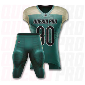 Uniforme de Fútbol Americano Personalizado de Secado Rápido, Transpirable, de Alta Calidad, Conjunto Profesional con Logotipo del Club, Nombre del Equipo y Número en Oferta - Product Image 3