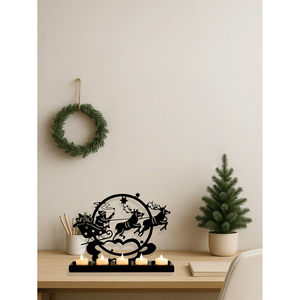 CIFbuy Portacandele Vintage a Forma di Renna in Ferro per Decorazioni Natalizie, Lanterna in Metallo per Tavolo e Caminetto, Servizio di Ritiro Disponibile - Product Image 3