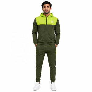 Men's Two Tone <b>Zip</b> Hoodies Lightweight Sweatshirt Athletic Training Tracksuit Breathable Activewear Streetwear OEM ODM Wholesale - Product Image 1