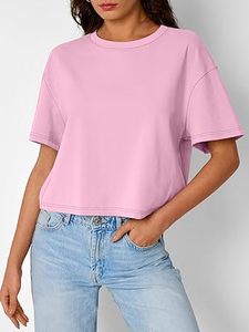 Camiseta Corta Personalizada OEM de Manga Corta, Color Sólido, 100% Algodón, para Yoga, Gimnasio, Ropa Deportiva, Transpirable - Product Image 3