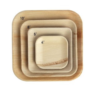 Assiettes en feuilles de palmier de qualité supérieure, sans produits chimiques, à base de plantes, biodégradables, jetables, pour la restauration commerciale, la vente en gros - Product Image 4