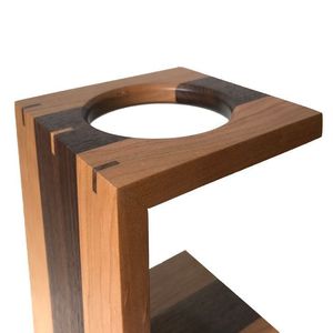 Support à café carré en bois minimaliste et écologique personnalisé pour les cafés - Product Image 4
