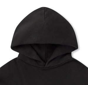 Wholesale Heavyweight 100% Cotton Hoodie <b>Men</b> Custom Embroidery Logo Blank Fleece No String Oversized Hoodie Unisex 2026 - Product Image 2