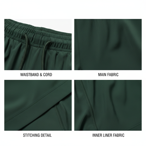 Quick Dry Hot Sale Cheap Custom Logo Two in One Sports Running Workout Shorts for Men Polyester Spandex Double <b>Layer</b> Shorts - Product Image 6