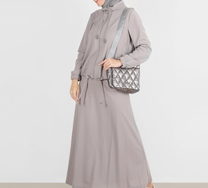 High Quality Ethnic Women <b>Islamic</b> Modest Tracksuits 2Pcs Set Breathable Full Zipper With Pockets Female Muslim Modest Track Suit - Product Image 3