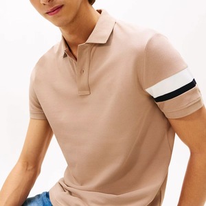 เสื้อโปโลผู้ชายผ้าฝ้ายสั่งทำขายส่ง พิมพ์ลายเรียบหรู ดีไซน์สมาร์ทแคชชวล พร้อมบริการปักโลโก้แบบ OEM - Product Image 3