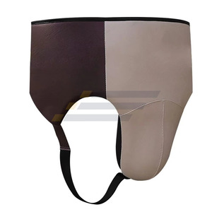 Custom PU Leather Training <b>Groin</b> Guard for MMA and Kick Boxing Online Sale <b>Protector</b> Inguinal Guard for Kick Boxing - Product Image 5