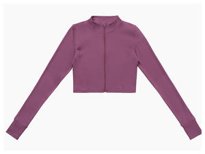 Ensemble de fitness personnalisé en gros : veste à manches longues, débardeur, leggings – Ensemble de sport 3 pièces pour femme, respirant et confortable, idéal pour le yoga et les activités sportives - Product Image 1