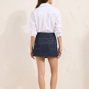 Jupes en jean pour femmes, prix de gros direct usine, denim extensible en coton, tenue décontractée, mode streetwear estivale, jupe personnalisée - Product Image 2