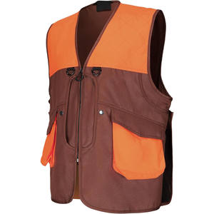 Chaleco de Caza con Bolsillo para Caza, Chaleco Ligero para Caza de Aves, Bolsillos Delanteros, Chaleco Naranja para Cazadores, Hombres y Mujeres, Fabricado por Imra Impex - Product Image 3