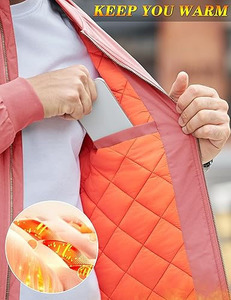<b>Men</b>’s Essential Statement Bomber – Classic MA-1 Silhouette in <b>Soft</b> Pink with Premium Brass Hardware Softshell <b>Jacket</b> - Product Image 6