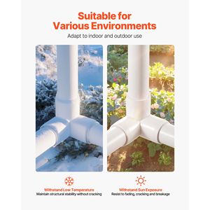 Connettori a gomito a 3 vie in PVC da 1 pollice per mobili, raccordi in PVC per scaffali fai-da-te e connettori per acqua da giardino, confezione da 10 - Product Image 2