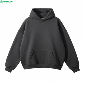 Sudaderas Extra Grandes Unisex de Felpa Francesa Transpirable para Invierno, 100% Algodón, con Logotipo Personalizado y Parches Desgastados - Product Image 1