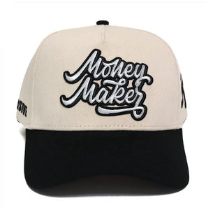 Wholesale Hip Hop <b>Waterproof</b> Cotton Baseball <b>Hat</b> Blank Custom Your Logo 3D Puff Embroidery Print 5 Panel Unisex Sports Caps - Product Image 6