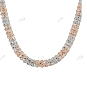 Cadena Cubana de 11 mm y 22 pulgadas, Chapada en Oro sobre Plata 925, Estilo Miami, Hip Hop, Unisex, con Incrustaciones de Moissanita Certificada GRA - Product Image 3