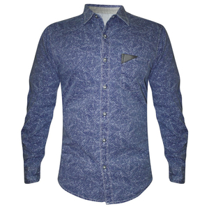 Nouvelle Chemise Décontractée à Col et Boutons en Lin Couleur Unie à Manches Longues pour Hommes - Product Image 4