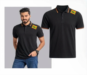 Polo personnalisé 2026 pour homme, 50 % coton/50 % polyester, 220 GSM, anti-plis, qualité supérieure, col Johnny tricoté - Product Image 1