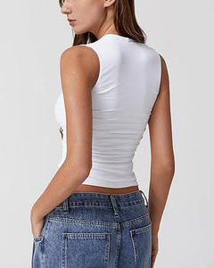 Classic Women's Longline Baby Tee Crop <b>Tops</b> Short Sleeve Workout T Shirt Lightweight Breathable Seamless Design - Product Image 3