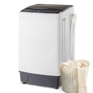 Lavatrice Portatile Compatta Mini a Carica dall'Alto Completamente Automatica con 10 Programmi e 8 Pompe di Scarico a Centrifuga 77659644 - Product Image 1