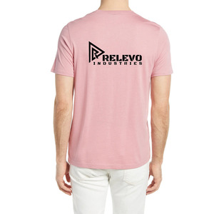 เสื้อยืดแขนยาวสีชมพูสำหรับผู้ชาย ยี่ห้อ Relevo Industries คอกลม ผ้าโพลีเอสเตอร์/คอตตอน ทรงหลวม สวมใส่สบาย ผ้าเจอร์ซีย์ พิมพ์ลายด้านหน้า แห้งเร็ว - Product Image 3