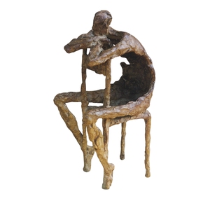Figura Decorativa de Metal al por Mayor con Postura de Yoga, Estatua Abstracta de Metal para Meditación, Decoración de Mesa, Artesanía para el Hogar y el Estudio - Product Image 3