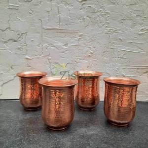 Verres en cuivre, vaisselle haut de gamme, gobelets métalliques pour eau, jus, cocktails, réutilisables, écologiques, pour cuisine et bar - Product Image 5