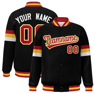 Veste universitaire bleue et jaune pour homme, personnalisable avec nom et numéro, style décontracté, fermeture éclair sur le devant, coupe classique, vêtement d'hiver respirant Fortleo - Product Image 5