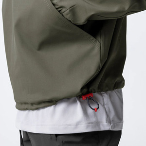 Hot Sale Custom Logo Fashion Windbreaker <b>Jacket</b> for <b>Men</b> Women <b>Long</b> Winter Season Breathable Canvas Hooded Collar Running Style - Product Image 4